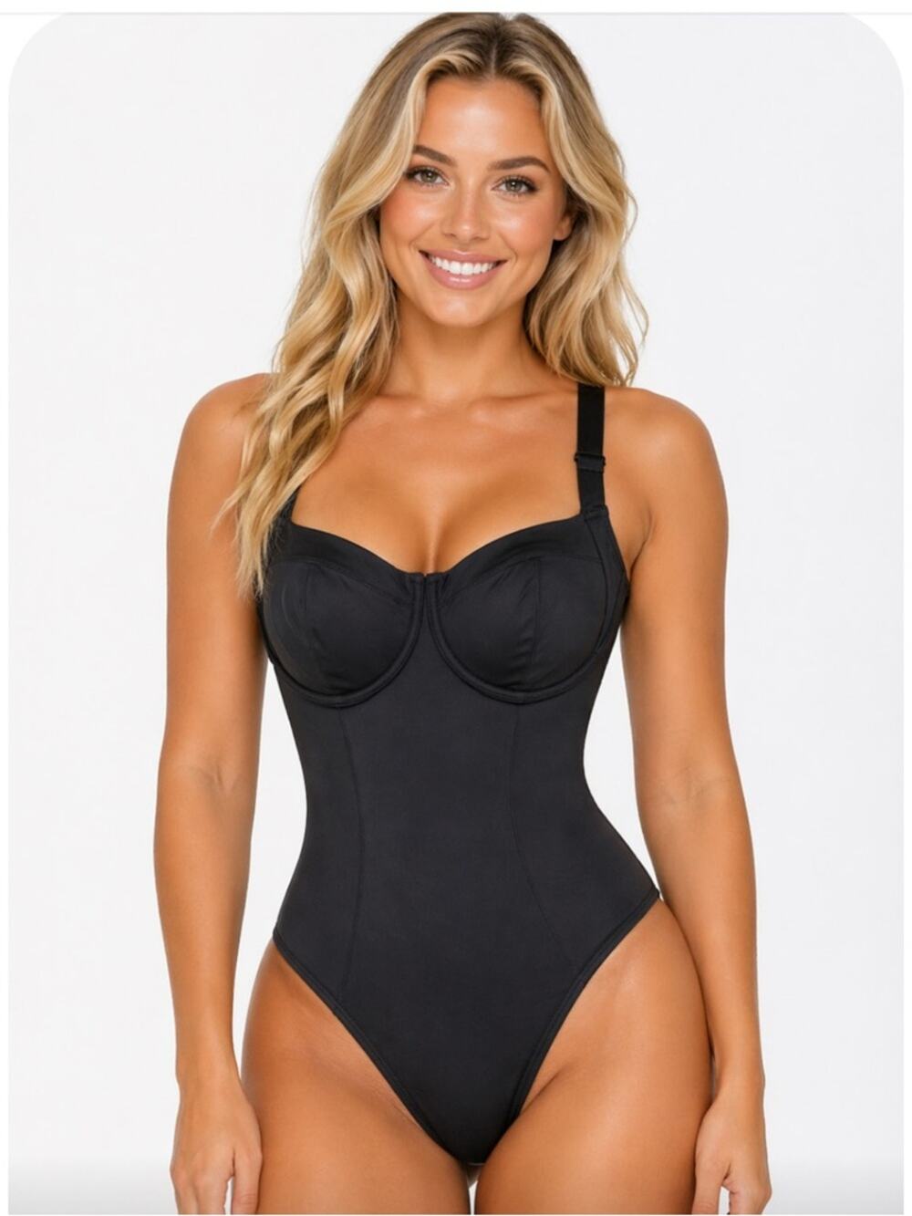 NWT TA3 Hi cut Lifty‎ black sz S B/C short torso